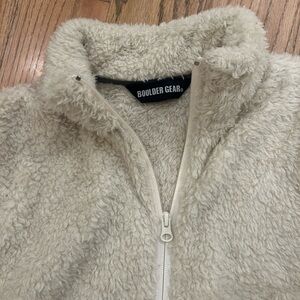 Boulder Gear Women's Cream Fleece Turtleneck Sweater